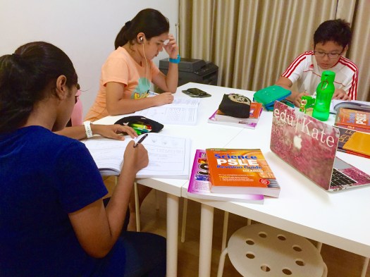 eduKate Punggol P6 Class doing PSLE MOE Science 