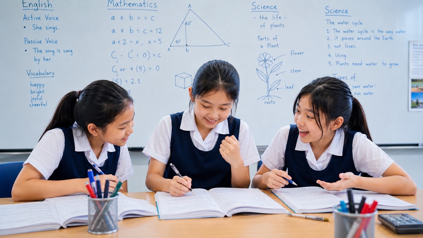 Primary 6 PSLE Mathematics tuition small group classroom at eduKate