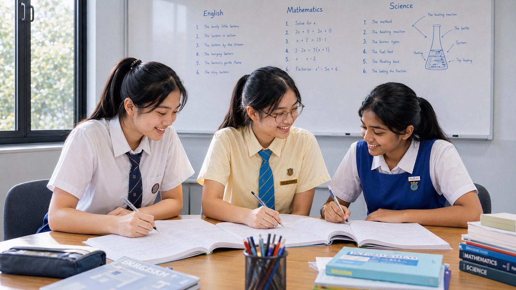 Secondary 1 Mathematics tuition small group classroom at eduKate